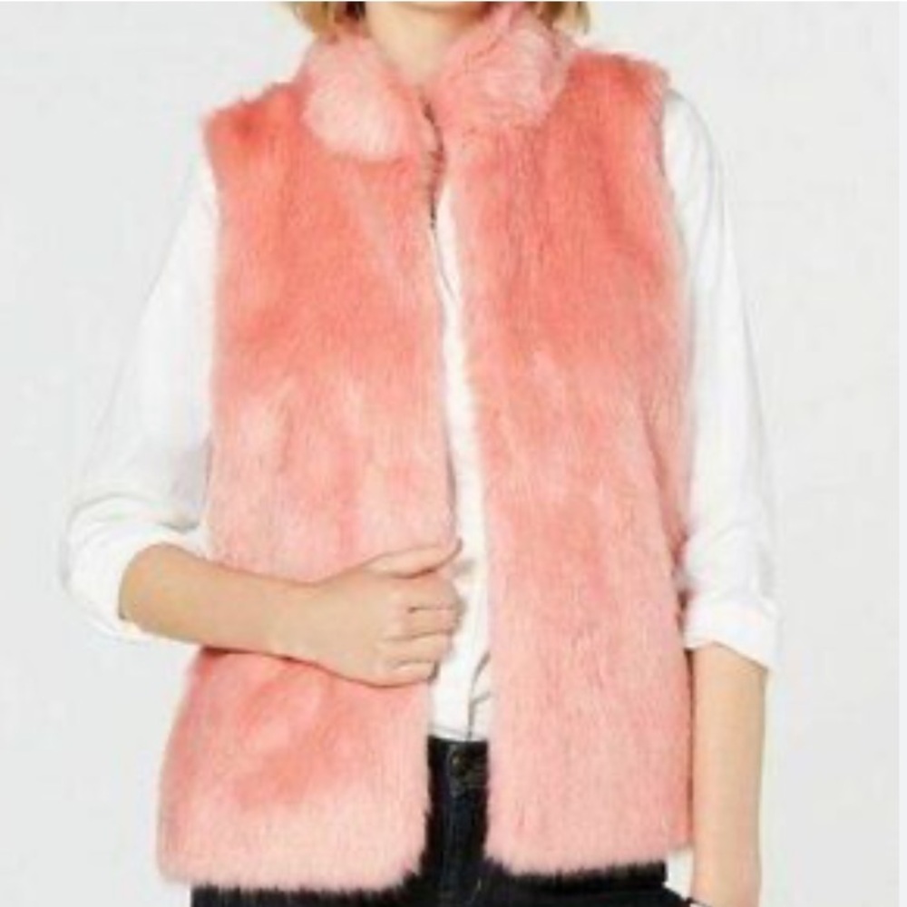 Michael Kors Wool Faux Fur Vest XXS